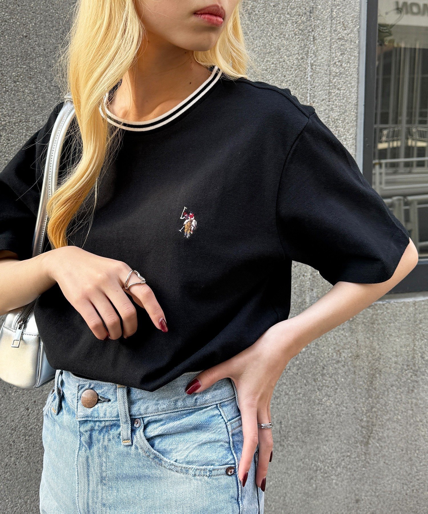 【セットアップセブン/SETUP7】のU.S. POLO ASSN./pony embroidery ティップラインTシャツ ポロ ユニセックス 25SS インテリア・キッズ・メンズ・レディースファッション・服の通販 founy(ファニー) 　ファッション　Fashion　レディースファッション　Fashion for Women　トップス・カットソー　Cut & Sew Tops　シャツ・ブラウス・オフィスカジュアル　Elegant Blouses & Button-Ups　ロングTシャツ・Tシャツ　Longline T-Shirts & Tees　アクセサリー　Fashion Accessories　イタリア　Italy　カーゴパンツ　Cargo Pants, Utility Pants　クラシカル　Classical, Vintage-Inspired　コレクション　Collection, Seasonal Line　シンプル　Simple, Minimal　ジャケット　Jacket, Outerwear　スニーカー　Sneakers, Trainers　スラックス　Slacks, Dress Pants　セットアップ　Set-Up, Coordinated Outfit　デニム　Denim, Jeans Material　トレンド　Trend, Trending Now　定番　Standard, Basic Item　プリーツ　Pleats, Pleated　メンズ　Men's, Menswear　リラックス　Relax, Relaxed Fit　ロング　Long, Long-Length　再入荷　Restock / Back in Stock　おすすめ　Recommended / Our Picks　2025年　2025　2025春夏・S/S　Spring/Summer 2025 SS25　BLK3|ID: prp329100004534599 ipo3291000000033502530