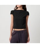【ビューティ&ユース ユナイテッドアローズ/BEAUTY&YOUTH / UNITED ARROWS】のATTISESSION コットン カップスリーブ Tシャツ 人気、トレンドファッション・服の通販 founy(ファニー) ファッション Fashion レディースファッション Fashion for Women トップス・カットソー Cut & Sew Tops シャツ・ブラウス・オフィスカジュアル Elegant Blouses & Button-Ups ロングTシャツ・Tシャツ Longline T-Shirts & Tees インナー Innerwear カットオフ Cut-Off Design ガーリー Girly, Feminine Style コンパクト Compact, Small Size シンプル Simple, Minimal ジャケット Jacket, Outerwear スラックス Slacks, Dress Pants スリーブ Sleeve, Long Sleeve / Short Sleeve デニム Denim, Jeans Material ブルゾン Blouson, Bomber Jacket ワイド Wide, Wide Fit おすすめ Recommended / Our Picks thumbnail BLACK|ID: prp329100004534604 ipo3291000000033304931