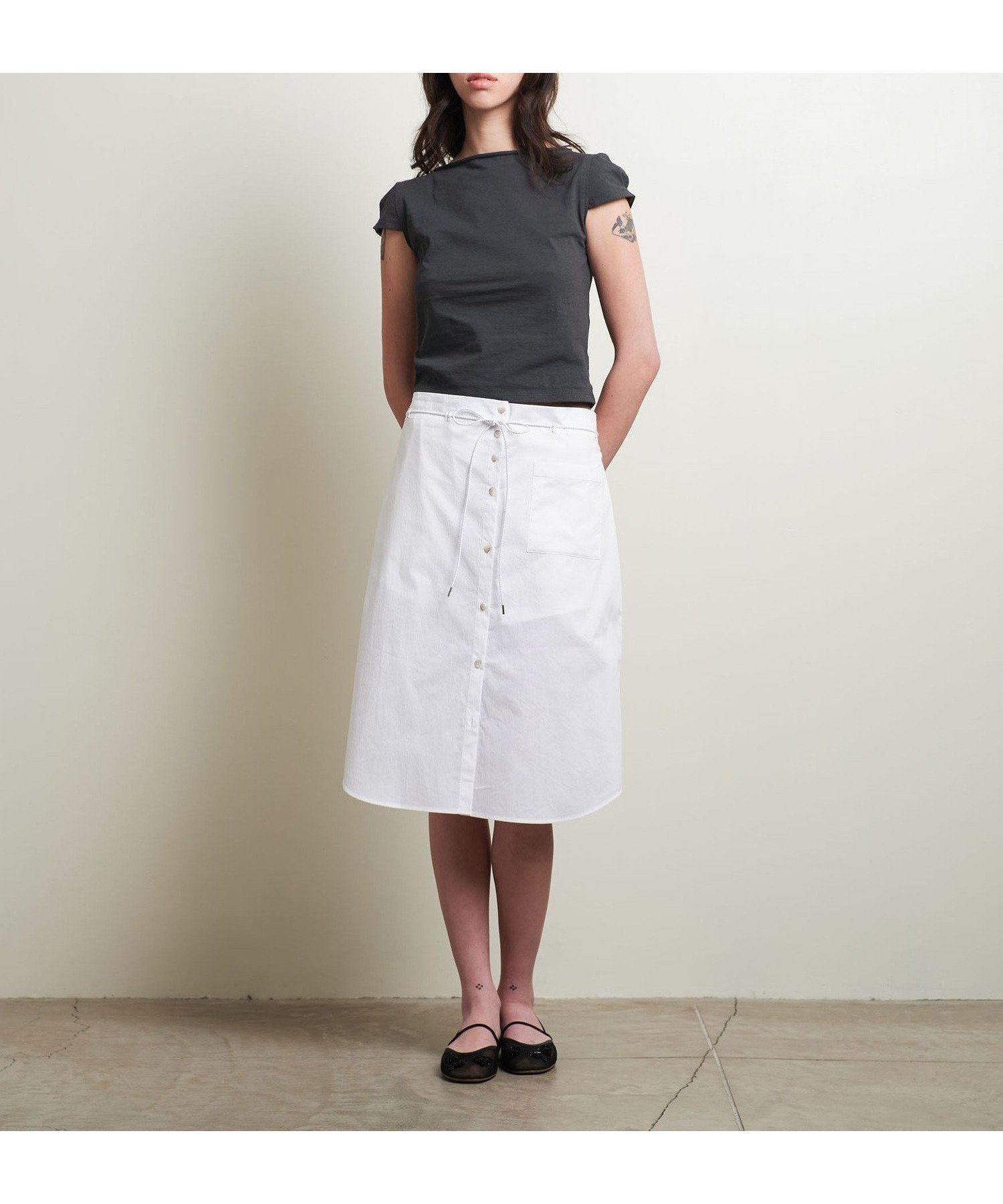 【ビューティ&ユース ユナイテッドアローズ/BEAUTY&YOUTH / UNITED ARROWS】のATTISESSION コットン カップスリーブ Tシャツ インテリア・キッズ・メンズ・レディースファッション・服の通販 founy(ファニー) 　ファッション　Fashion　レディースファッション　Fashion for Women　トップス・カットソー　Cut & Sew Tops　シャツ・ブラウス・オフィスカジュアル　Elegant Blouses & Button-Ups　ロングTシャツ・Tシャツ　Longline T-Shirts & Tees　インナー　Innerwear　カットオフ　Cut-Off Design　ガーリー　Girly, Feminine Style　コンパクト　Compact, Small Size　シンプル　Simple, Minimal　ジャケット　Jacket, Outerwear　スラックス　Slacks, Dress Pants　スリーブ　Sleeve, Long Sleeve / Short Sleeve　デニム　Denim, Jeans Material　ブルゾン　Blouson, Bomber Jacket　ワイド　Wide, Wide Fit　おすすめ　Recommended / Our Picks　DK.GRAY|ID: prp329100004534604 ipo3291000000033304933