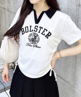 【イング/INGNI】のINGNI/サイドギャザースキッパー衿配色T 人気、トレンドファッション・服の通販 founy(ファニー) ファッション Fashion レディースファッション WOMEN スキッパー Skipper スタイリッシュ Stylish スポーティ Sporty スマホ Smartphone |ID:prp329100004534606