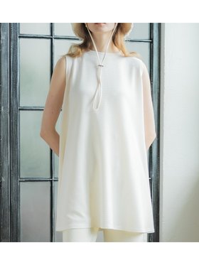 【コカ/COCA】のエンボスAラインノースリーブチュニック 人気、トレンドファッション・服の通販 founy(ファニー) ファッション Fashion レディースファッション WOMEN トップス・カットソー Tops/Tshirt キャミソール / ノースリーブ No Sleeves |ID:prp329100004534621