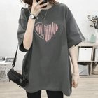 【ミニミニストア/miniministore】の半袖Tシャツレディース 夏 ロゴ 韓国風 人気、トレンドファッション・服の通販 founy(ファニー) ファッション Fashion レディースファッション WOMEN トップス・カットソー Tops/Tshirt シャツ/ブラウス Shirts/Blouses ロング / Tシャツ T-Shirts イエロー Yellow カットソー Cut And Sew チェリー Cherry デニム Denim ビッグ Big プリント Print 半袖 Short Sleeve リラックス Relax ロング Long ワイド Wide 夏 Summer thumbnail ダークグレー|ID: prp329100004534638 ipo3291000000032047180