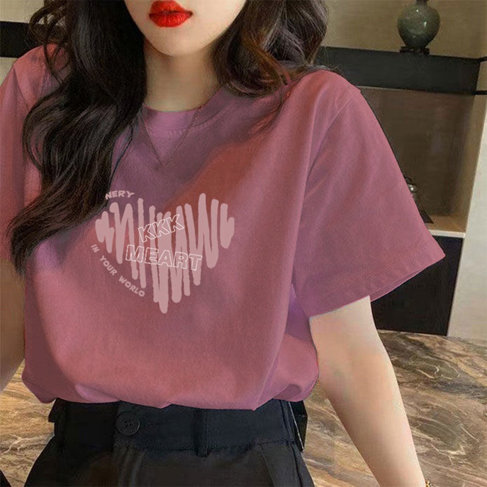 【ミニミニストア/miniministore】の半袖Tシャツレディース 夏 ロゴ 韓国風 インテリア・キッズ・メンズ・レディースファッション・服の通販 founy(ファニー) 　ファッション　Fashion　レディースファッション　WOMEN　トップス・カットソー　Tops/Tshirt　シャツ/ブラウス　Shirts/Blouses　ロング / Tシャツ　T-Shirts　イエロー　Yellow　カットソー　Cut And Sew　チェリー　Cherry　デニム　Denim　ビッグ　Big　プリント　Print　半袖　Short Sleeve　リラックス　Relax　ロング　Long　ワイド　Wide　夏　Summer　くすみピンク|ID: prp329100004534638 ipo3291000000032047188