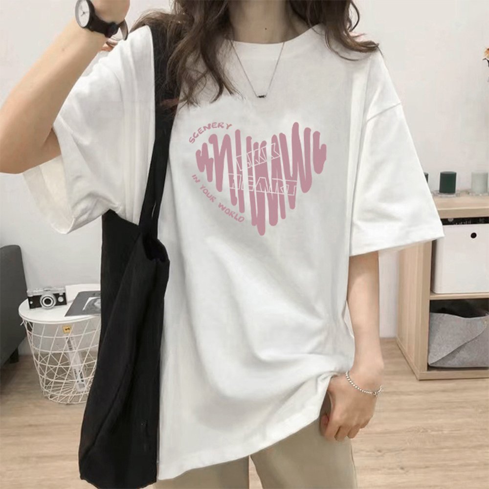 【ミニミニストア/miniministore】の半袖Tシャツレディース 夏 ロゴ 韓国風 インテリア・キッズ・メンズ・レディースファッション・服の通販 founy(ファニー) 　ファッション　Fashion　レディースファッション　WOMEN　トップス・カットソー　Tops/Tshirt　シャツ/ブラウス　Shirts/Blouses　ロング / Tシャツ　T-Shirts　イエロー　Yellow　カットソー　Cut And Sew　チェリー　Cherry　デニム　Denim　ビッグ　Big　プリント　Print　半袖　Short Sleeve　リラックス　Relax　ロング　Long　ワイド　Wide　夏　Summer　ホワイト|ID: prp329100004534638 ipo3291000000032047189