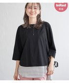 【イッカ/ikka】の【雑誌InRed5月号掲載】梨地ジョーゼットドルマンプルオーバー【親子おそろい】 ブラック|ID: prp329100004534649 ipo3291000000032714451