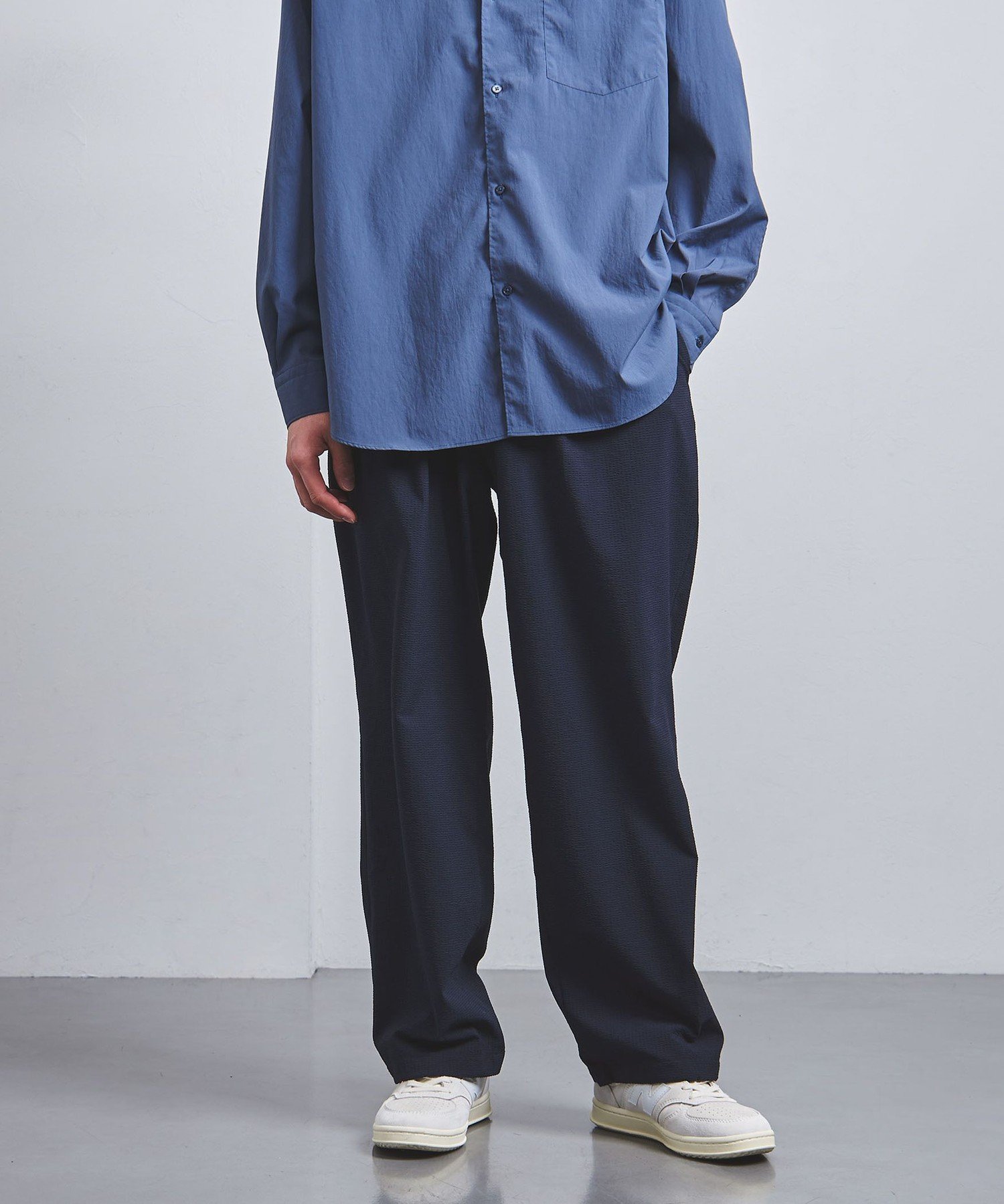 【ユナイテッドアローズ/UNITED ARROWS / MEN】のDotAir ドットエア サッカー ヘムコード 2プリーツパンツ -吸水速乾・ストレッチ- 人気、トレンドファッション・服の通販 founy(ファニー) 　ファッション　Fashion　メンズファッション　MEN　ボトムス　Bottoms/Men　ギャザー　Gather　吸水　Water Absorption　サッカー　Soccer　シンプル　Simple　ストレッチ　Stretch　セットアップ　Set Up　トラベル　Travel　ドット　Dot　プリーツ　Pleats　メッシュ　Mesh　おすすめ　Recommend　 other-1|ID: prp329100004534657 ipo3291000000032047281