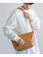【ロッキーモンロー/Rocky Monroe / MEN】の日本製/国産本ヌメ革ショルダーバッグ ベージュ|ID: prp329100004534670 ipo3291000000032047347