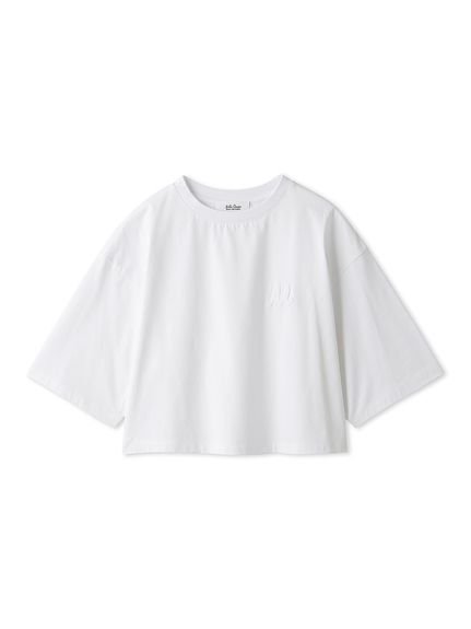 【ミラオーウェン/Mila Owen】のMロゴ2サイズハイラインTシャツ 人気、トレンドファッション・服の通販 founy(ファニー) 　ファッション　Fashion　レディースファッション　Fashion for Women　トップス・カットソー　Cut & Sew Tops　シャツ・ブラウス・オフィスカジュアル　Elegant Blouses & Button-Ups　ロングTシャツ・Tシャツ　Longline T-Shirts & Tees　インナー　Innerwear　秋　Autumn　クロップド　Cropped, Short Length　定番　Standard, Basic Item　人気　Popular, Best Seller　バランス　Balance, Style Balance　ワイド　Wide, Wide Fit　エレガント 上品　Elegant　 other-1|ID: prp329100004534680 ipo3291000000033931502