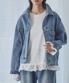 【ガール/GIRL】のオーバーサイズデニムシャツジャケット IND|ID: prp329100004534682 ipo3291000000032047393