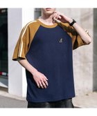 【ロッキーモンロー/Rocky Monroe】のKANGOL 別注コラボ 袖ラインワッフルラグラン半袖Tシャツ 人気、トレンドファッション・服の通販 founy(ファニー) ファッション Fashion レディースファッション WOMEN トップス・カットソー Tops/Tshirt シャツ/ブラウス Shirts/Blouses ロング / Tシャツ T-Shirts アウトドア Outdoor コラボ Collaboration 切替 Switching スポーティ Sporty スリット Slit スリーブ Sleeve デニム Denim 人気 Popularity バランス Balance 別注 Special Order 半袖 Short Sleeve メンズ Mens リラックス Relax ロング Long ワイド Wide ワッフル Waffle おすすめ Recommend エレガント 上品 Elegant thumbnail ネイビー×マスタード|ID: prp329100004534683 ipo3291000000032047402