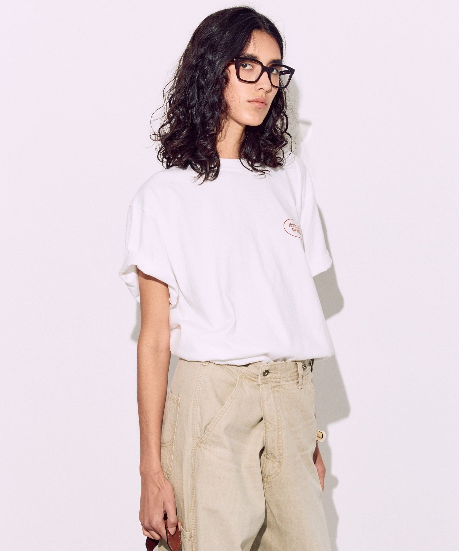 【ブリル/BRILL】の【JJ Mercer】バックプリントTシャツ インテリア・キッズ・メンズ・レディースファッション・服の通販 founy(ファニー) 　ファッション　Fashion　レディースファッション　WOMEN　トップス・カットソー　Tops/Tshirt　シャツ/ブラウス　Shirts/Blouses　ロング / Tシャツ　T-Shirts　バッグ　Bag　ヴィンテージ　Vintage　グラフィック　Graphic　フィット　Fit　プリント　Print　ペーパー　Paper　エレガント 上品　Elegant　ホワイト05|ID: prp329100004534693 ipo3291000000032306647