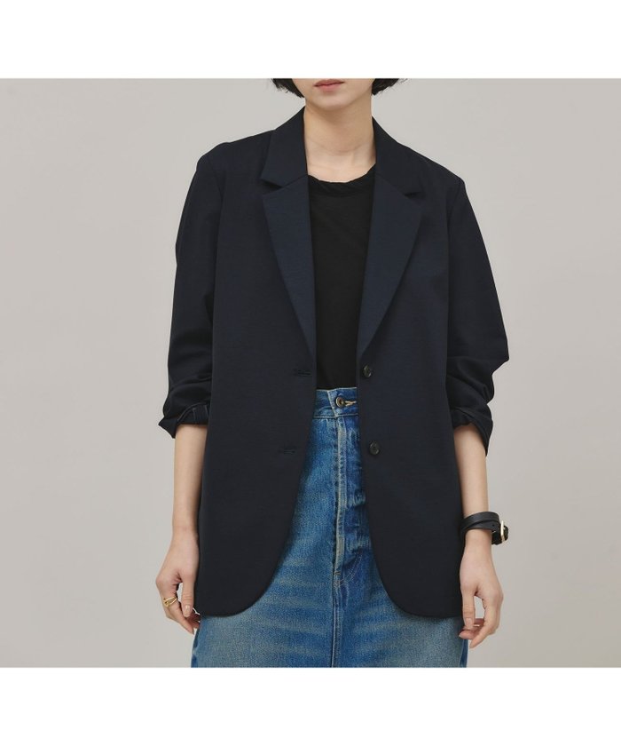 【カレンソロジー/Curensology】のポンチテーラードジャケット インテリア・キッズ・メンズ・レディースファッション・服の通販 founy(ファニー) https://founy.com/ ファッション Fashion レディースファッション WOMEN アウター Coat Outerwear ジャケット Jackets テーラードジャケット Tailored Jackets エレガント 上品 Elegant ジャケット Jacket ジャージ Jersey トレンド Trend ベーシック Basic |ID: prp329100004534694 ipo3291000000032047446