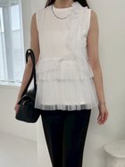【ミラオーウェン/Mila Owen】のチュールドッキングペプラムカットトップス WHT[001]|ID: prp329100004534698 ipo3291000000032624070