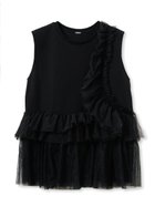【ミラオーウェン/Mila Owen】のチュールドッキングペプラムカットトップス BLK[009]|ID: prp329100004534698 ipo3291000000032624072
