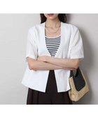 【エムケイ ミッシェルクラン/MK MICHEL KLEIN】のハーフスリーブジャケット/撥水/UVカット/洗える 人気、トレンドファッション・服の通販 founy(ファニー) ファッション Fashion レディースファッション Fashion for Women アウター Coat / Outerwear Collection レディースジャケット・軽アウター Jackets 春 Spring 洗える Machine Washable 秋 Autumn サッカー Seersucker, Summer Fabric セットアップ Set-Up, Coordinated Outfit タンク Tank Top, Sleeveless Top フィット Fit, Slim Fit 冬 Winter / This Winter おすすめ Recommended / Our Picks 夏 Summer ビジネス 仕事 通勤 Business / Work / Commuting thumbnail ホワイト|ID: prp329100004534702 ipo3291000000033566931