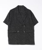 【その他のブランド/Other】のMAISON BREEZE/サマーツイードダブルハーフスリーブテーラードジャケット DTK BLK|ID: prp329100004534704 ipo3291000000032047490
