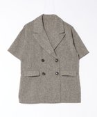 【その他のブランド/Other】のMAISON BREEZE/サマーツイードダブルハーフスリーブテーラードジャケット DTK BRN|ID: prp329100004534704 ipo3291000000032047492