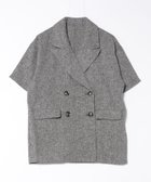 【その他のブランド/Other】のMAISON BREEZE/サマーツイードダブルハーフスリーブテーラードジャケット DTK GRY|ID: prp329100004534704 ipo3291000000032047494