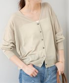【スピック&スパン/Spick & Span】のウォッシャブルシアーカーディガン ベージュ A|ID: prp329100004534710 ipo3291000000032047520