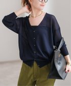 【スピック&スパン/Spick & Span】のウォッシャブルシアーカーディガン ネイビー|ID: prp329100004534710 ipo3291000000032047521