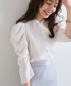 【ラブティックボンボン/La boutique BonBon】の【名品・美人見え】パワショルクロップドブラウス 人気、トレンドファッション・服の通販 founy(ファニー) ファッション Fashion レディースファッション WOMEN トップス・カットソー Tops/Tshirt シャツ/ブラウス Shirts/Blouses おすすめ Recommend インナー Inner ギャザー Gather コンパクト Compact ジョーゼット Georgette ボトム Bottom thumbnail オフホワイト|ID: prp329100004534712 ipo3291000000032047527
