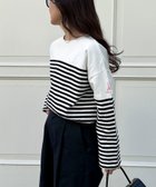 【その他のブランド/Other】のパネルボーダー刺繍プルオーバーカットソー ブラック系その他|ID: prp329100004534719 ipo3291000000032047558