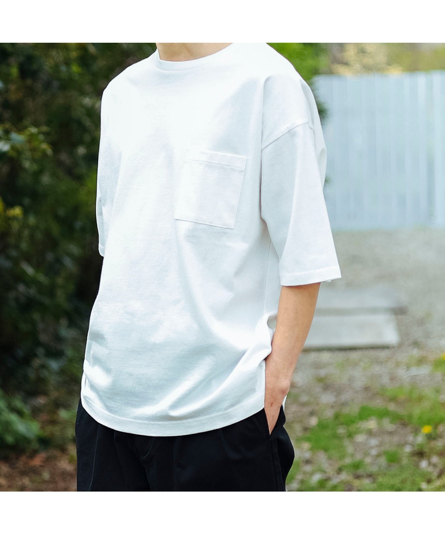 【ビーミングライフストアバイビームス/B:MING LIFE STORE by BEAMS】のヘビーウエイト ドロップショルダー Tシャツ インテリア・キッズ・メンズ・レディースファッション・服の通販 founy(ファニー) 　ファッション　Fashion　レディースファッション　WOMEN　トップス・カットソー　Tops/Tshirt　シャツ/ブラウス　Shirts/Blouses　ロング / Tシャツ　T-Shirts　ショルダー　Shoulder　ドロップ　Drop　バランス　Balance　ビッグ　Big　ポケット　Pocket　定番　Standard　OFF_WHITE|ID: prp329100004534721 ipo3291000000032255094