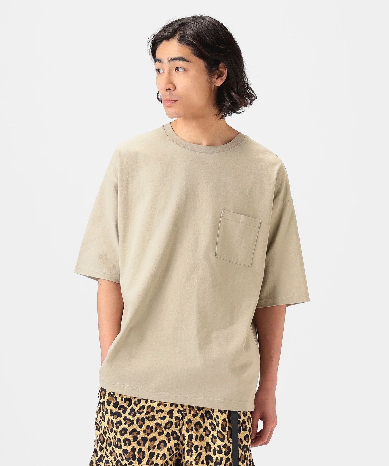 【ビーミングライフストアバイビームス/B:MING LIFE STORE by BEAMS】のヘビーウエイト ドロップショルダー Tシャツ インテリア・キッズ・メンズ・レディースファッション・服の通販 founy(ファニー) 　ファッション　Fashion　レディースファッション　WOMEN　トップス・カットソー　Tops/Tshirt　シャツ/ブラウス　Shirts/Blouses　ロング / Tシャツ　T-Shirts　ショルダー　Shoulder　ドロップ　Drop　バランス　Balance　ビッグ　Big　ポケット　Pocket　定番　Standard　LT_BEIGE|ID: prp329100004534721 ipo3291000000032255096