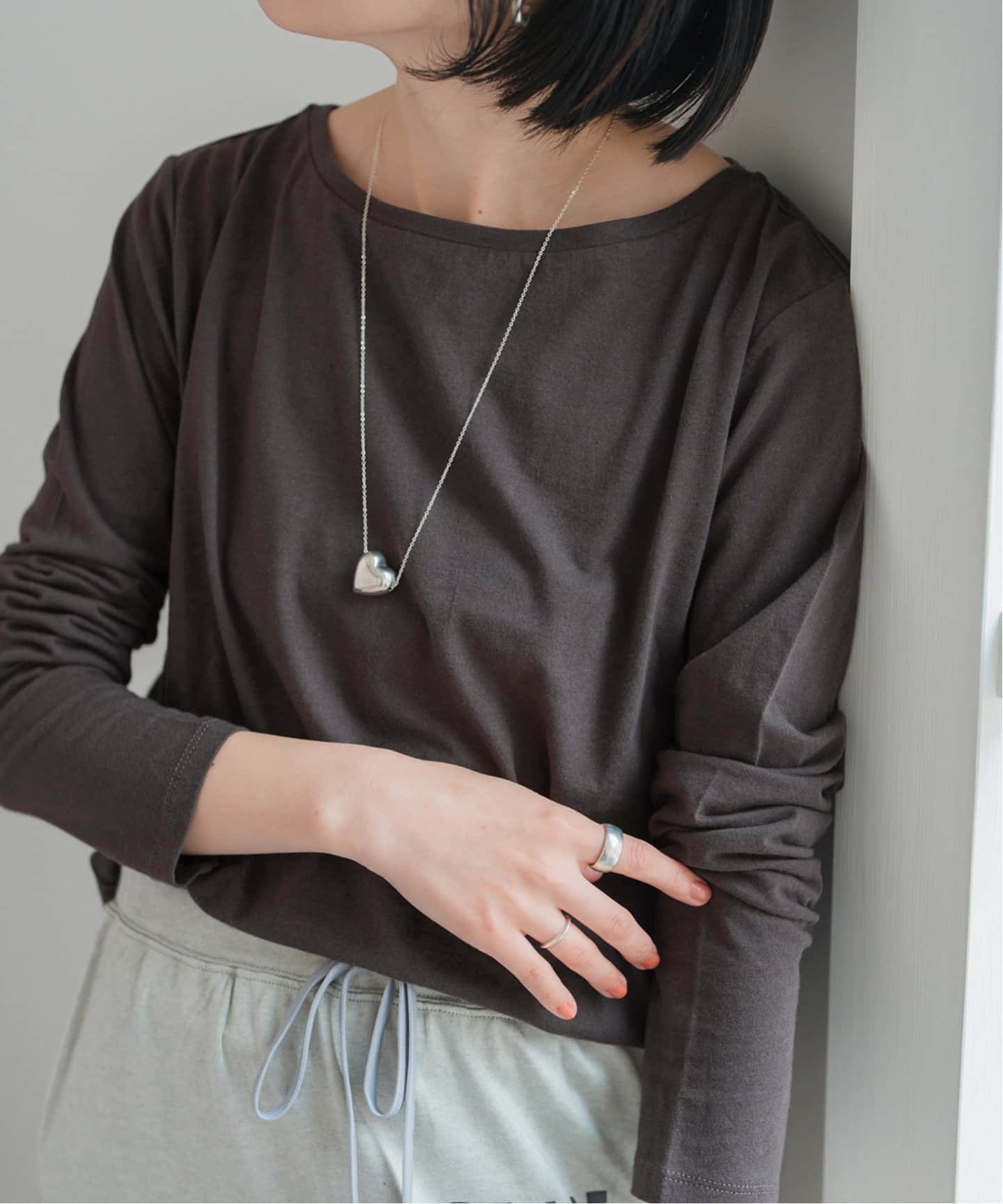 【スピック&スパン/Spick & Span】のコットンリネンロングスリーブT インテリア・キッズ・メンズ・レディースファッション・服の通販 founy(ファニー) 　ファッション　Fashion　レディースファッション　WOMEN　おすすめ　Recommend　スラックス　Slacks　デニム　Denim　トレンド　Trend　ネップ　Nep Yarn　リネン　Linen　リラックス　Relax　ロング　Long　定番　Standard　ブラック D|ID: prp329100004534737 ipo3291000000032047637