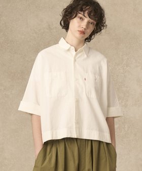 【ビショップ/Bshop】のコットン ドルマンワークシャツ WOMEN 人気、トレンドファッション・服の通販 founy(ファニー) ファッション Fashion レディースファッション WOMEN トップス・カットソー Tops/Tshirt シャツ/ブラウス Shirts/Blouses ポケット Pocket ラバー Rubber ワーク Work 半袖 Short Sleeve 猫 Cat |ID:prp329100004534772