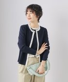 【ノーリーズ/NOLLEY'S】の《アンサンブル対応》《手洗い可能》マルチファンクションクルーネックカーディガン ダークネイビー|ID: prp329100004534776 ipo3291000000032047791