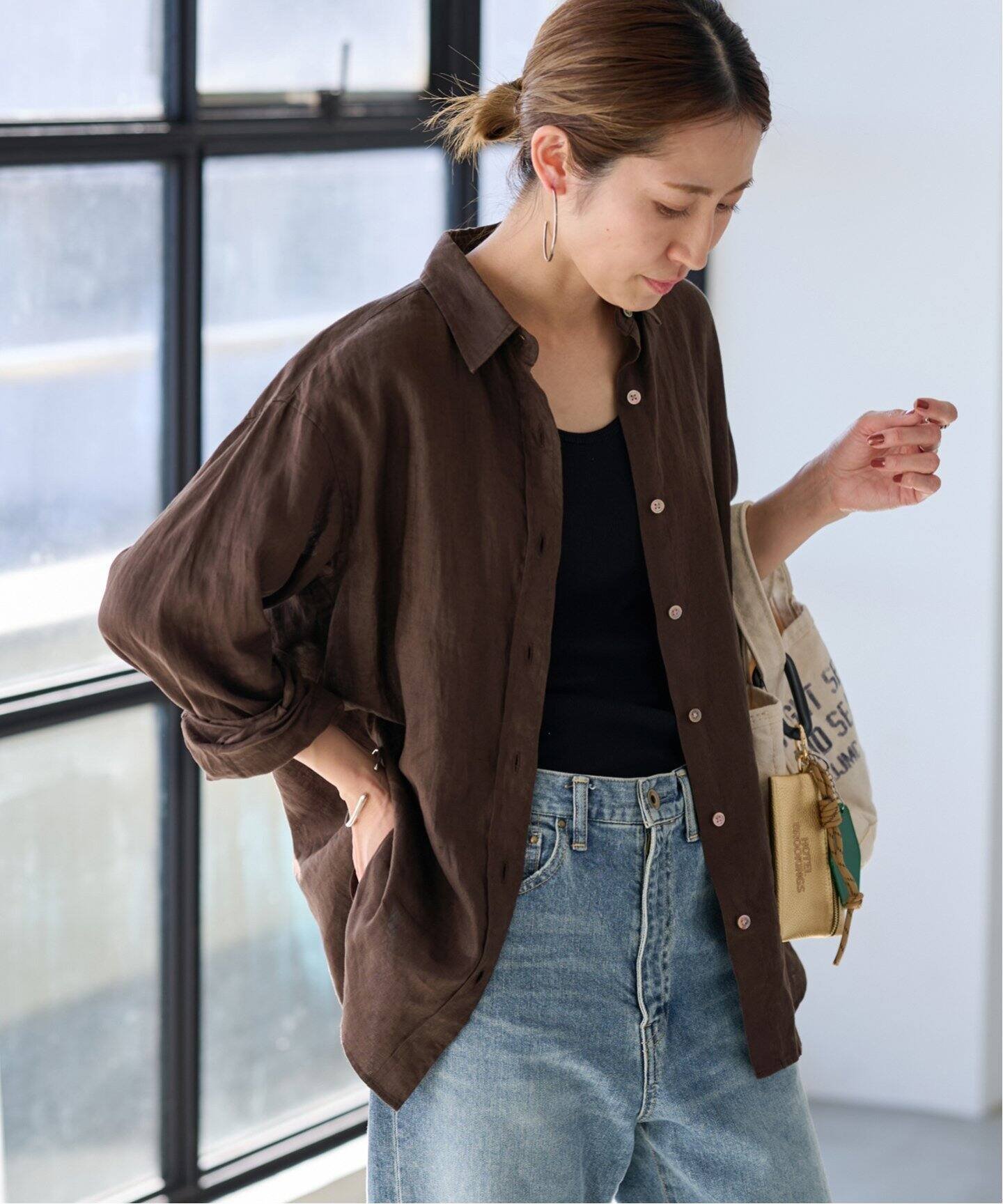 【フレームワーク/FRAMeWORK】のフレンチリネンレギュラーシャツ 人気、トレンドファッション・服の通販 founy(ファニー) 　ファッション　Fashion　レディースファッション　WOMEN　トップス・カットソー　Tops/Tshirt　シャツ/ブラウス　Shirts/Blouses　おすすめ　Recommend　フランス　France　ベーシック　Basic　リネン　Linen　定番　Standard　 other-1|ID: prp329100004534781 ipo3291000000032047810