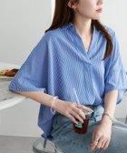 【ディスコート/Discoat】の【WEB限定】抜き衿スキッパーブラウス 人気、トレンドファッション・服の通販 founy(ファニー) ファッション Fashion レディースファッション WOMEN トップス・カットソー Tops/Tshirt シャツ/ブラウス Shirts/Blouses スキッパー Skipper thumbnail ブルー|ID: prp329100004534782 ipo3291000000032047818