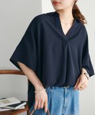 【ディスコート/Discoat】の【WEB限定】抜き衿スキッパーブラウス 人気、トレンドファッション・服の通販 founy(ファニー) ファッション Fashion レディースファッション WOMEN トップス・カットソー Tops/Tshirt シャツ/ブラウス Shirts/Blouses スキッパー Skipper thumbnail ネイビー|ID: prp329100004534782 ipo3291000000032047819