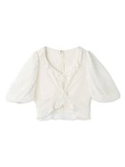 【スナイデル/SNIDEL】のジャガードパフスリクロップドブラウス 人気、トレンドファッション・服の通販 founy(ファニー) ファッション Fashion レディースファッション WOMEN トップス・カットソー Tops/Tshirt シャツ/ブラウス Shirts/Blouses ウェーブ Wave クロップド Cropped スリーブ Sleeve セットアップ Set Up チュール Tulle ツイスト Twist デコルテ Decolletage デニム Denim トレンド Trend 人気 Popularity フリル Frills フロント Front ボトム Bottom ロマンティック Romantic おすすめ Recommend エレガント 上品 Elegant thumbnail IVR[003]|ID: prp329100004534788 ipo3291000000032047842