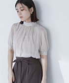 【ナチュラル ビューティー ベーシック/NATURAL BEAUTY BASIC】のハイネックシアーボリュームブラウス 人気、トレンドファッション・服の通販 founy(ファニー) ファッション Fashion レディースファッション WOMEN トップス・カットソー Tops/Tshirt シャツ/ブラウス Shirts/Blouses シアー Sheer シャーリング Shirring シンプル Simple スリーブ Sleeve ハイネック High Neck フィット Fit 人気 Popularity 半袖 Short Sleeve 夏 Summer thumbnail ベージュ|ID: prp329100004534792 ipo3291000000032117761