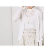 【アナイ/ANAYI】のアセテートポリエステルVネック カーディガン white|ID: prp329100004534797 ipo3291000000032047884