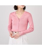 【アナイ/ANAYI】のアセテートポリエステルVネック カーディガン pink|ID: prp329100004534797 ipo3291000000032047886
