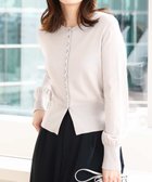 【オフオン/ofuon】のミニメタル釦ニットカーディガン/接触冷感/洗える/WEB限定サイズあり ライトグレー|ID: prp329100004534800 ipo3291000000032047900