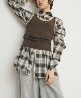 【ケービーエフ/KBF / URBAN RESEARCH】のシアーチェックBIGシャツ 人気、トレンドファッション・服の通販 founy(ファニー) ファッション Fashion レディースファッション WOMEN トップス・カットソー Tops/Tshirt シャツ/ブラウス Shirts/Blouses 2025年 2025 2025春夏・S/S Ss,Spring/Summer,2025 シアー Sheer スラックス Slacks チェック Check デニム Denim 夏 Summer S/S・春夏 Ss・Spring/Summer |ID:prp329100004534803