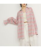 【ケービーエフ/KBF / URBAN RESEARCH】のシアーチェックBIGシャツ 人気、トレンドファッション・服の通販 founy(ファニー) ファッション Fashion レディースファッション WOMEN トップス・カットソー Tops/Tshirt シャツ/ブラウス Shirts/Blouses 2025年 2025 2025春夏・S/S Ss,Spring/Summer,2025 シアー Sheer スラックス Slacks チェック Check デニム Denim 夏 Summer S/S・春夏 Ss・Spring/Summer thumbnail PINK×GRAY|ID: prp329100004534803 ipo3291000000032047912
