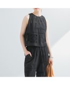 【アーバンリサーチ/URBAN RESEARCH】のパッチワークレーストップス BLACK|ID: prp329100004534805 ipo3291000000032047918