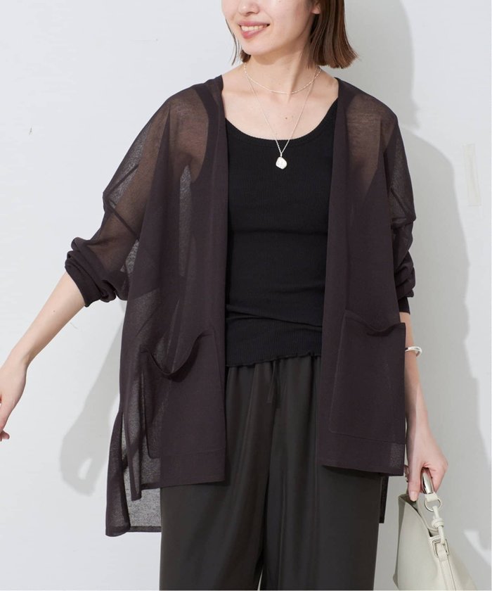 【スローブ イエナ/SLOBE IENA】のシアーカーディガン インテリア・キッズ・メンズ・レディースファッション・服の通販 founy(ファニー) https://founy.com/ ファッション Fashion レディースファッション WOMEN トップス・カットソー Tops/Tshirt カーディガン Cardigans 2025年 2025 2025春夏・S/S Ss,Spring/Summer,2025 おすすめ Recommend カーディガン Cardigan シンプル Simple デニム Denim リネン Linen リラックス Relax 夏 Summer 羽織 Haori |ID: prp329100004534813 ipo3291000000032047949