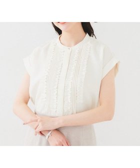 【アンタイトル/UNTITLED】の【接触冷感/吸水速乾/UVケア】フィブリルフリルブラウス 人気、トレンドファッション・服の通販 founy(ファニー) ファッション Fashion レディースファッション WOMEN トップス・カットソー Tops/Tshirt シャツ/ブラウス Shirts/Blouses インナー Inner カーディガン Cardigan サテン Satin ジャケット Jacket フリル Frills フロント Front メタル Metal エレガント 上品 Elegant 人気 Popularity 吸水 Water Absorption |ID:prp329100004534819