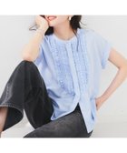 【アンタイトル/UNTITLED】の【接触冷感/吸水速乾/UVケア】フィブリルフリルブラウス 人気、トレンドファッション・服の通販 founy(ファニー) ファッション Fashion レディースファッション WOMEN トップス・カットソー Tops/Tshirt シャツ/ブラウス Shirts/Blouses インナー Inner カーディガン Cardigan サテン Satin ジャケット Jacket フリル Frills フロント Front メタル Metal エレガント 上品 Elegant 人気 Popularity 吸水 Water Absorption thumbnail サックスブルー|ID: prp329100004534819 ipo3291000000032276068