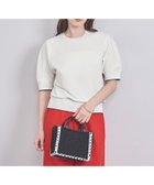 【ユナイテッドアローズ/UNITED ARROWS】のラメライン ショートスリーブ ニット WHITE|ID: prp329100004534826 ipo3291000000033537233