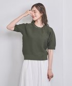 【ユナイテッドアローズ/UNITED ARROWS】のラメライン ショートスリーブ ニット OLIVE|ID: prp329100004534826 ipo3291000000033537235