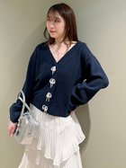【スナイデル/SNIDEL】のパールボタンカーディガン NVY[089]|ID: prp329100004534837 ipo3291000000032048066