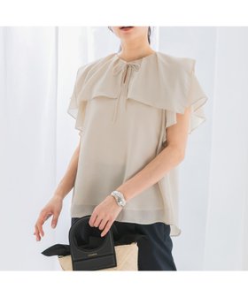 【アーバンリサーチ ロッソ/URBAN RESEARCH ROSSO】の『WEB限定』イージーケアフリルブラウス 人気、トレンドファッション・服の通販 founy(ファニー) ファッション Fashion レディースファッション WOMEN トップス・カットソー Tops/Tshirt シャツ/ブラウス Shirts/Blouses 2025年 2025 2025春夏・S/S Ss,Spring/Summer,2025 フレア Flare フレアースリーブ Flared Sleeves リボン Ribbon エレガント 上品 Elegant 夏 Summer S/S・春夏 Ss・Spring/Summer |ID:prp329100004534855