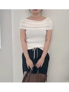【ミラオーウェン/Mila Owen】の【WEB限定カラー】【UV加工】接触冷感オフショルリブニット WHT[001]|ID: prp329100004534860 ipo3291000000032546320